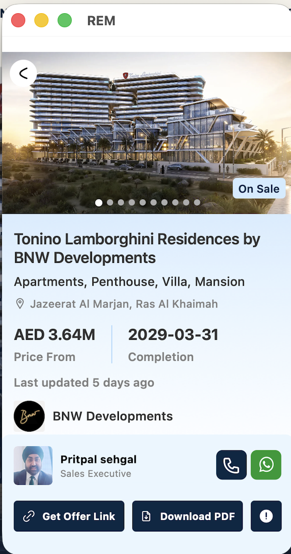 Tonino Lamborghini Residences in Jazeerat Al Marjan, Ras Al Khaimah