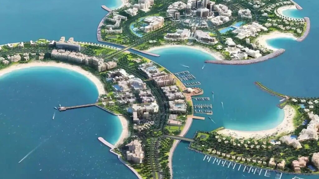 Al Marjan Island beachfront community with luxury resorts, waterfront residences and Arabian Gulf views in Ras Al Khaimah
